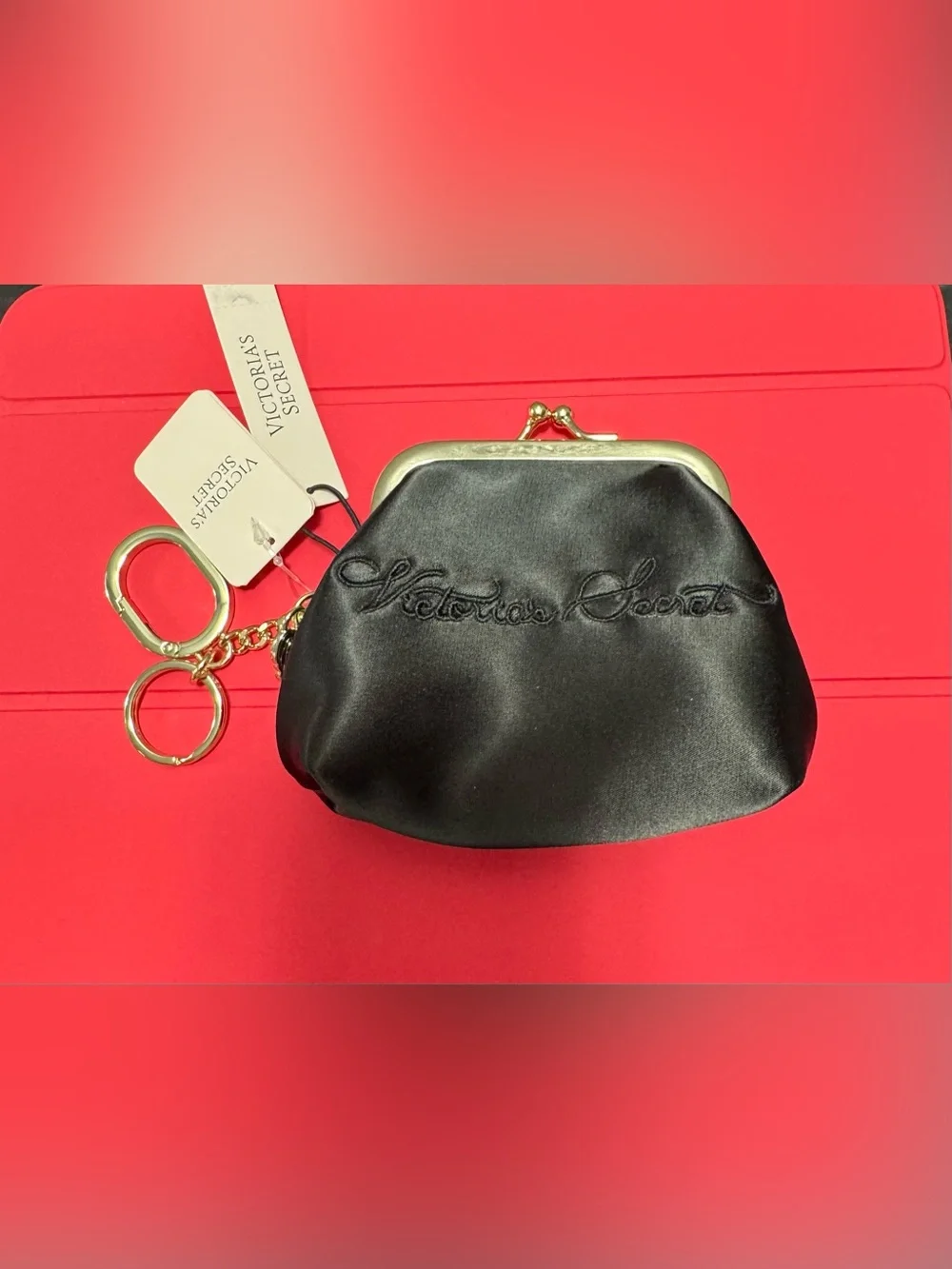 VICTORIA'S SECRET Kisslock Coin Purse Keychain